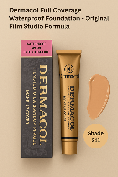 Dermacol Full Coverage Waterproof Foundation – Original Film Studio Formula