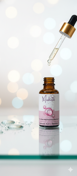 Mishaim Glutathione Glow Serum – Hyaluronic Acid Brightening Serum for Hydration, Glow & Dark Spot Reduction | 30ml