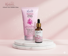 Misham Glutathione Brightening Duo – Facewash & Glow Serum Combo